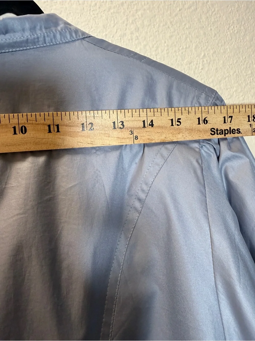Claude Havrey Paris Vintage Jacket M Periwinkle Blue Rain Windbreaker France - Picture 11 of 11